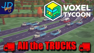 Ep3 Voxel Tycoon 🚃 All the Trucks 🚚 Lets Play Tutorial Walkthrough [upl. by Nahshon]