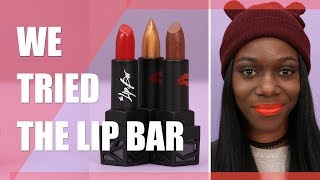 WE TRIED THE LIP BAR [upl. by Nelda831]