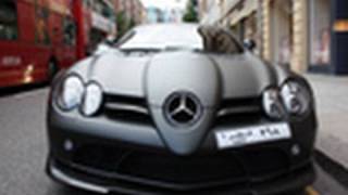 Matte Black Mercedes SLR McLaren 722s [upl. by Ahsinan]