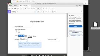 Fill and Sign PDFs on Your Computer with free Adobe Reader DC [upl. by Wye747]