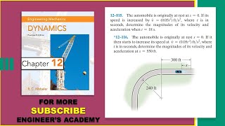 12115116  Curvilinear Motion  Engineering Dynamics Hibbeler 14th Edition  Engineers Academy [upl. by Ruder633]