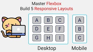 Master Flexbox 2021 🔥  Build 5 Responsive Layouts 🎖️  CSS 2021 [upl. by Yeleak621]