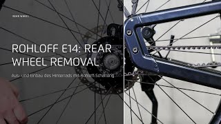 Rohloff E14 How to remove and install the rear wheel [upl. by Schiffman844]