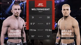 UFC Paris Jousset vs Battle UFC 5 Simulation [upl. by Kassey]