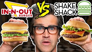 InNOut vs Shake Shack Taste Test  FOOD FEUDS [upl. by Shig]