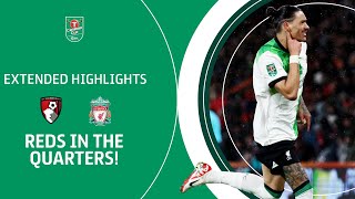 NUNEZ SCREAMER  Bournemouth v Liverpool Carabao Cup extended highlights [upl. by Backer308]