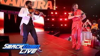 Twotime NXT Champion Shinsuke Nakamura debuts on SmackDown LIVE SmackDown LIVE April 4 2017 [upl. by Laith]