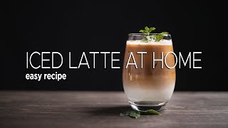 Iced Latte At Home  Easy recipe [upl. by Htes]