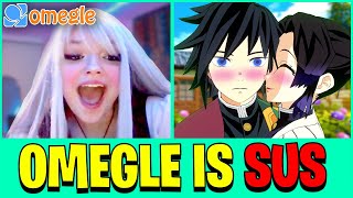 Giyu and Shinobu make Omegle SUS 😳 VRChat VR [upl. by Truk898]