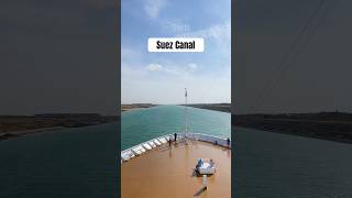 Cruise ship crossing suez canal suezcanal cruiseship cruise egypt [upl. by Aratihc]