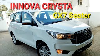 Toyota Innova Crysta GX7 Seater Facelift Diesel Features Price Full Detailed Review [upl. by Netsoj]