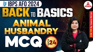 IBPS AFO 2024  Back to Basics Animal Husbandry MCQs Class 24  By Heena Mam [upl. by Gaskin553]