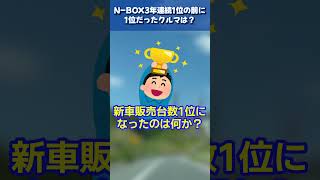 NBOX3年連続一位の前年に一位だったクルマは？ [upl. by Bartie]