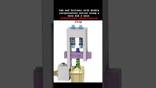 cam and follower with double reciprocatory motion mechanism automobile engineering mechanical [upl. by Clynes]