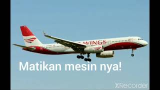 red Wings airlines flight 9268 CVR Indonesian subtitle [upl. by Renba]