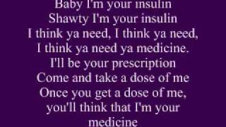 Plies Ft Keri Hilson  Medicine LYRICS [upl. by Corabelle]