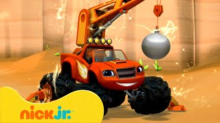 Blaze y Los Monster Machines  ¡Bola Demoledora Blaze al Rescate 🛠️  Nick Jr en Español [upl. by Lladnyk380]