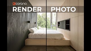 RENDERING A BEDROOM IN 3DS MAX AND CORONA RENDERER 8  POST PRODUCTION  BASED ON A PHOTO [upl. by Pharaoh809]