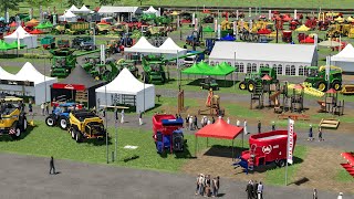 Foire agricole pleine de tracteurs et déquipements destinés à lexposition  Farming Simulator 22 [upl. by Ynneh]