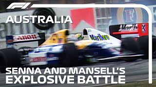 Senna And Mansells Explosive Battle  1992 Australian Grand Prix [upl. by Grimbal996]