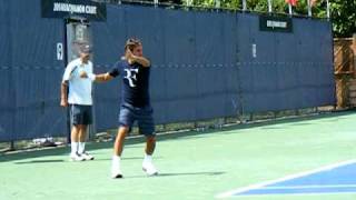 Federer Practicing in Toronto [upl. by Amatruda929]