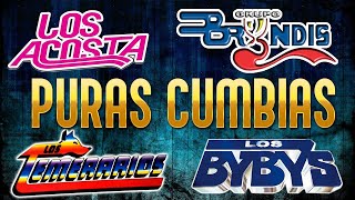 LOS TEMERARIOS LOS ACOSTA BRYNDIS BYBYS  GRANDES ÉXITOS CUMBIA  40 RECUERDOS DEL AYER [upl. by Notniv]