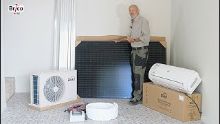 Installer un climatiseur réversible hybride solaire et électrique  Bricolage avec Robert [upl. by Madelene]