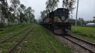 First Class relief train through pass Kamarpara Railway Station  BD Rail Fans [upl. by Dorree511]