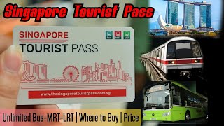 Singapore Tourist Pass  Singapore MRTLRTBus Card  Price  Cheapest way to travel Singapore [upl. by Anelagna]