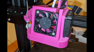 Satsana Ender 3 V2 Fan Duct with BLTouch  OctoPrint Timelapse [upl. by Goldi]