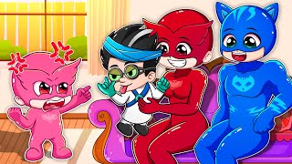 Played Dirty Catboy x Owlette Still Refuse To Lose  Catboys Family Story  PJ MASKS 2D Animation [upl. by Atiugram]