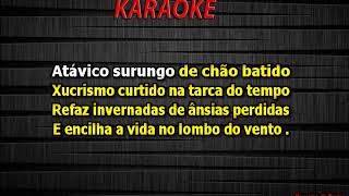 Karaoke  De Chão Batido  Os serranos [upl. by Airretnahs120]