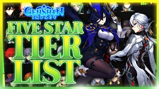 Ranking EVERY 5 Star Character in Genshin Impact 2024 [upl. by Allissa367]