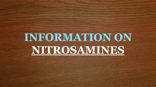 Current regulatory requirements on Nitrosamine impurities [upl. by Leffen]