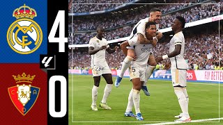 Real Madrid 40 Osasuna  HIGHLIGHTS  LaLiga 202324 [upl. by Ahsilav]