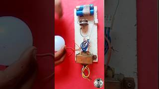 12v to 220v without ic and transistor inverter experiment shotsfeed viralvideo inverter [upl. by Ahsitahs]