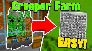 How to Build Easy amp Efficient CreeperGunpowder Farm for Minecraft 121  1500hr [upl. by Herstein]