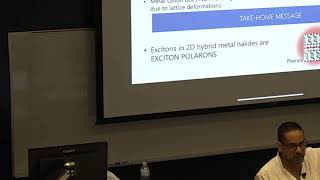 Carlos Silva  Exciton Polarons in TwoDimensional Hybrid MetalHalide Perovskites [upl. by Walls689]