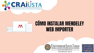 Cómo instalar Mendeley Web Importer [upl. by Nwahsram]