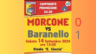 Morcone  Baranello 01 i giallorossi dopo una buona gara cedono il passo ai quotati ospiti [upl. by Ahsikel623]