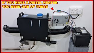 DIESEL HEATER Emergency Power Cut Switcher 12v mains supply to battery backup in under 1 second auto [upl. by Ardnekan]