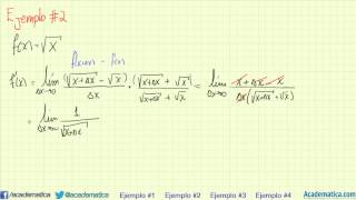 Ejemplos de derivada por definición [upl. by Ahcire]