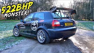 THIS 522BHP TRACKD OUT AUDI A3 18T IS SHEER CRAZINESS [upl. by Dan]