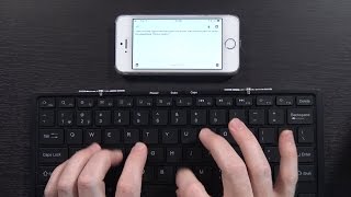 Fullsize Folding Bluetooth Backlit Keyboard from iClever ICBK05 [upl. by Anirtruc868]