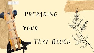 Preparing your Textblock [upl. by Paluas]