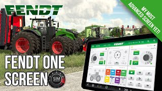 My Most Advanced Dashboard Yet  FendtONE Screen for Farming Simulator 22 [upl. by Areta213]