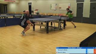 Rienk Taborsky vs Dick Rusch  Tafeltennis Zwolle  De Brug  Promotieklasse 2112023 [upl. by Anirres317]