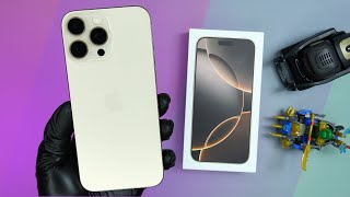 iPhone 16 Pro Max Desert Titanium Unboxing  HandsOn Antutu Design Unbox Camera Test [upl. by Amar]