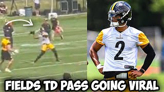 How Justin Fields Is Looking At Steelers Training Camp [upl. by Eboh]