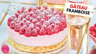 GÂTEAU MOUSSE DE FRAMBOISE LÉGER ET GOURMAND [upl. by Zetnwahs]